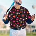 thumbnail image 5 of KLL Geometric Hearts for Men's Baseball Shirts,Short Sleeve Casual Shirts Button Down Shirt for Men Beach Summer Wedding Shirt-3X-Large, 5 of 7