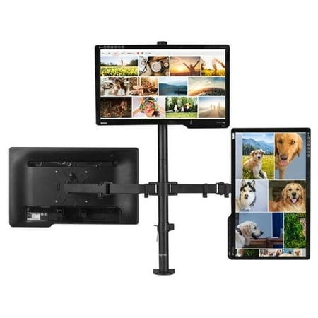 Soporte Monitor Triple Escritorio Hasta 27 Pulgadas