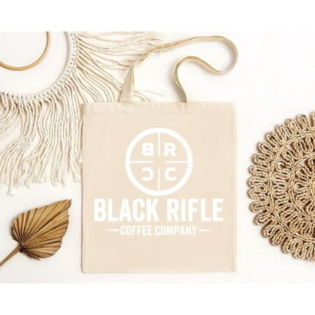 vintage Black Rifle Coffee Company Logo Black Tote Bag S - -TH21166