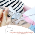 thumbnail image 2 of Wosthever Espejo de maquillaje de pestañas, herramientas de comprobación de pestañas de acero inoxidable multiusos simples, espejos de Almacenamiento y organización del hogar, 2 of 6