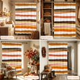 thumbnail image 6 of Orange Black Striped Shower Curtain, Waterproof Shower Curtains for Bathroom, Watercolor Vintage Stripes Washable Fabric Bathtub Curtain Set Bath Decor with 12 Hooks Extra Long 72"x96", 6 of 8