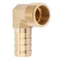 thumbnail image 2 of Brass Elbow Barbed, Brass Hose Barb, Easy To Use Simple To Install For Water Hose, 2 of 8