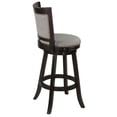 thumbnail image 3 of Cortesi Home Ferne Solid Wood Swivel Barstool, 29" Gray Fabric, 3 of 5