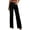 Solid Black, variant on PRETTYGARDEN Wide Leg Jeans for Women Trendy High Waisted Stretchy Baggy Raw Hem Denim Palazzo Pants with Pockets