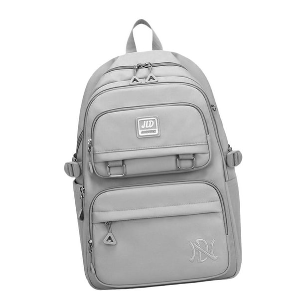 Mochila para computadora portatil para mujer elegante mochila de viaje informal bolsa de hombro de trabajo Durble liviana para computadora portatil Gris claro Salvador Mochilas para mujer Walmart en l...