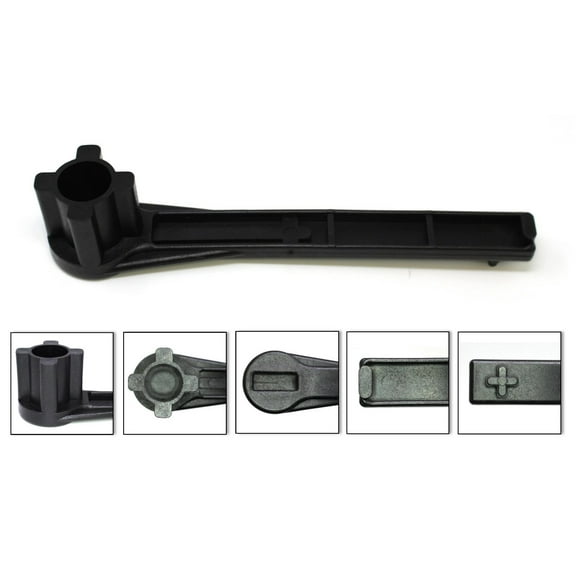 Gas and Bung Wrench Non Sparking Solid Drum Bung Nut Wrench (BLACK)