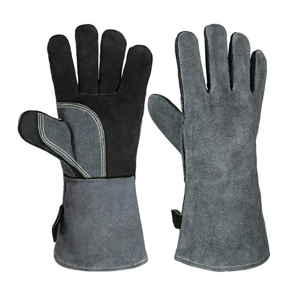 500 Heat Resistant Oven Gloves Mitts Baking BBQ Gloves for Grill Heat Insulation Leather Forging Welding Gloves ,Widely Use