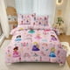 thumbnail image 1 of Juego de edredón Sirdo Kids Magical Princess, tamaño doble, 5 piezas, 1 of 7