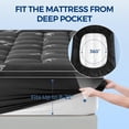 thumbnail image 3 of Bamboo Mattress Topper Queen Size, Soft Breathable Extra Thick Pillow Top Mattress Pad with Stretchable Pockets for 8-21 inches Mattress for Back Pai, 3 of 7
