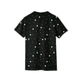 thumbnail image 6 of longantii Boys' Polka Dot Polo Shirts Short Sleeve Button Closure Collared Golf Tee Summer Casual School Uniform Daily Wear Black 3-4 Years, 6 of 6