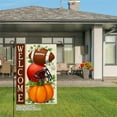 thumbnail image 2 of JOOCAR Welcome Football Pumpkin Linen Garden Flag for Fall Autumn Home Outdoor Garden Yard Door Decor 12x18 inch, 2 of 4