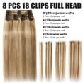 thumbnail image 6 of Benehair Premium Thick Full Head Clip In Human Hair Extensions Double Weft 100% Real Remy Hair Women Highlight Blonde Soft, 6 of 11