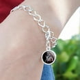 thumbnail image 3 of Capricorn Fish Goat Zodiac Sign Horoscope in Space Silver Plated Bracelet with Antiqued Charm, 3 of 3