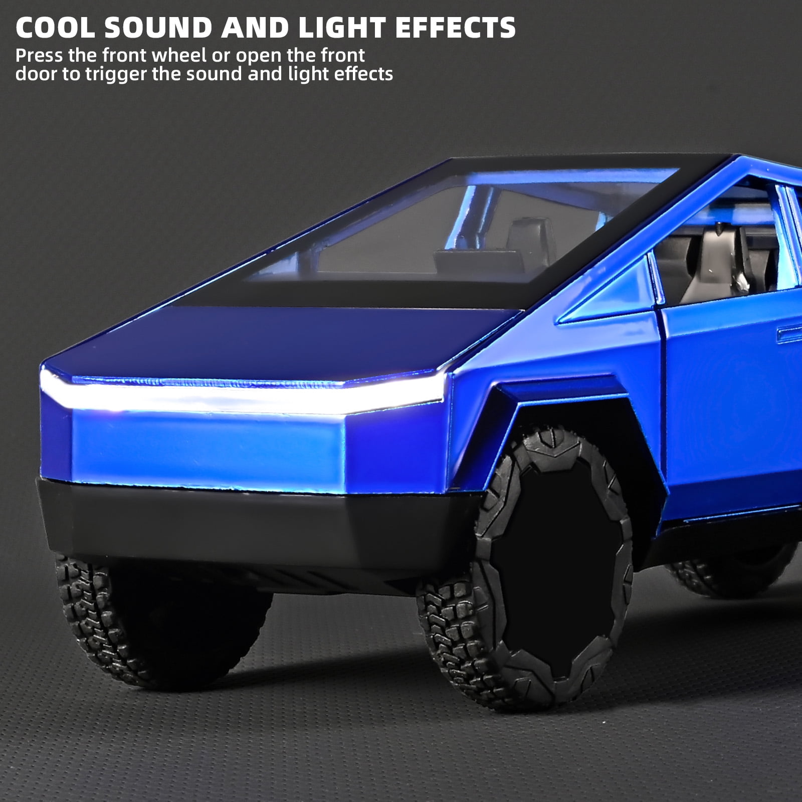 Anmyjuly 1/32 Alloy Pickup Truck Model with Sound and Rebound Functions, Suitable for Children,Halloween gift