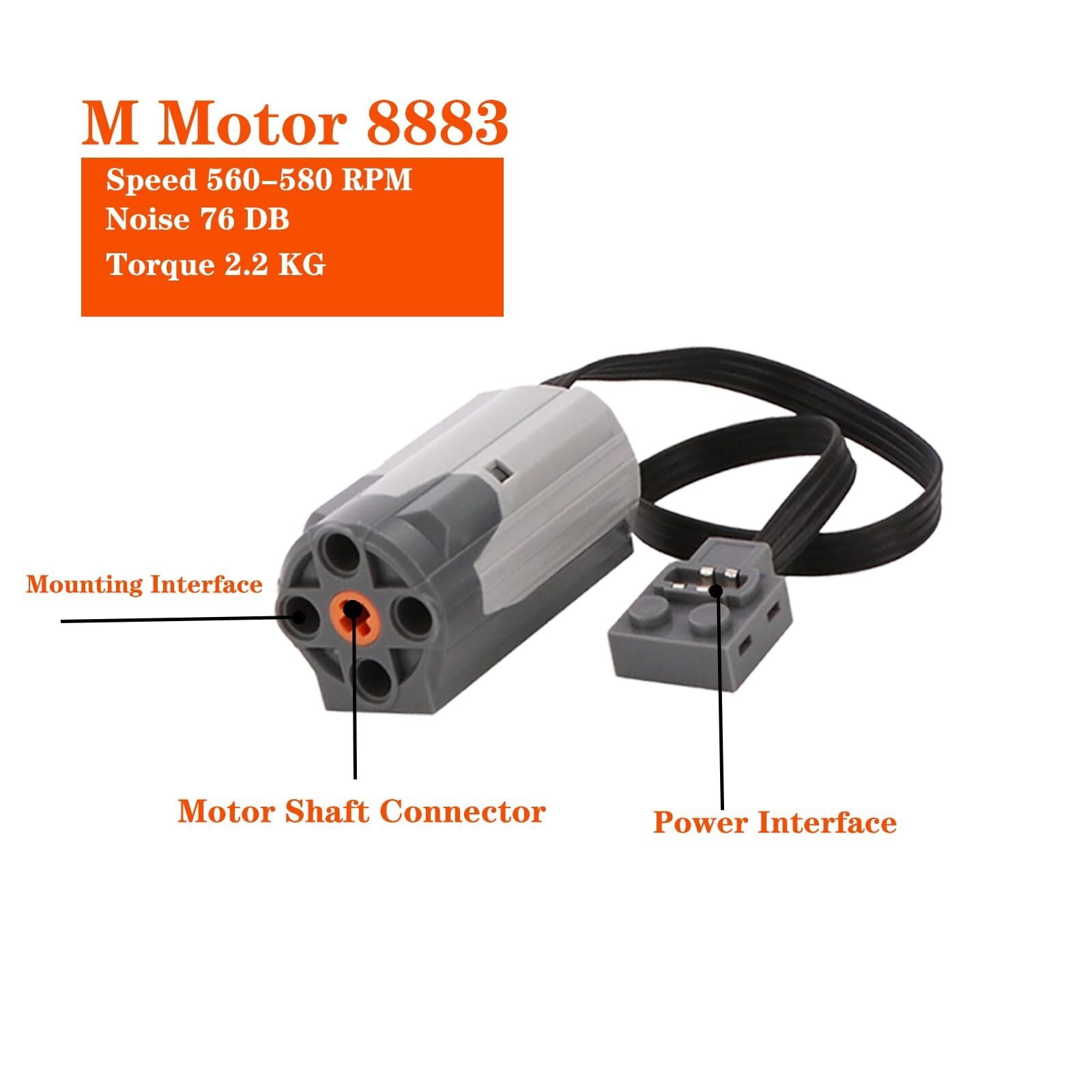 5-in-1 Power Function Motor Kit for M Motor, Battery Box, 2.4G Receiver & Remote Control - Includes Building Block Tool Kit: Brick Separator, Hammer, Block Pliers
