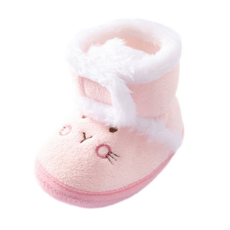 

jsaierl Baby Winter Warm Snow Boots Soft Sole Prewalker Non-Skid Boots For Infant Toddler Boys Girls