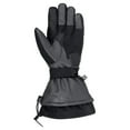 thumbnail image 3 of Ski-Doo X-Team Leather Gauntlet Snowmobile Gloves Charcoal Grey 4463561607, 3 of 6