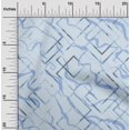 thumbnail image 2 of oneOone Cotton Cambric Light Blue Fabric Geometric Craft Projects Decor Fabric Printed By The Yard 56 Inch Wide, 2 of 4