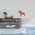 thumbnail image 2 of Escultura de caballo de pie para escritorio y estantería, figura de Dalecarlia, adorno coleccionable de Feng Shui para sala de estar, entrada, armario, 2 of 8