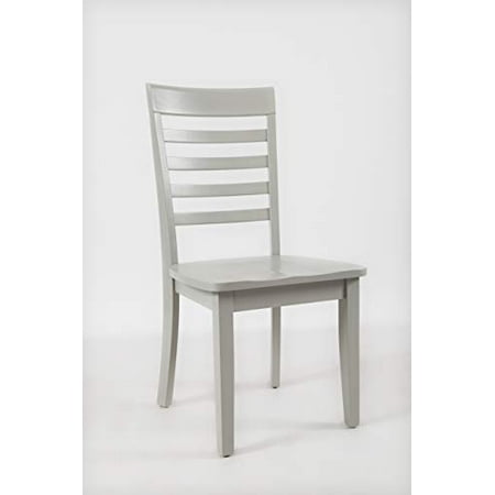 Benzara Bm183814 Wooden Dining Chair With Ladder Back Set Of Two White Benzara Bm183814 Wooden Dining Chair With Ladder Back Set Of Two White
