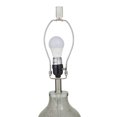 thumbnail image 6 of DecMode 25" Textured Gray Table Lamp with Cream Linen Shade (2 Count), 6 of 10