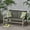 Grey, variant on Handcrafted Wicker Details & Acacia Wood Frame - Add a Homemade Classic Feel to Your Patio