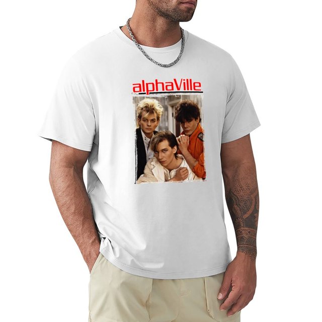 Camiseta Alphaville para niño camisetas pesadas en blanco de secado rápido para hombre