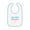 White/Light Blue, variant on I'M THE CUTEST Baby Contrast Trim Jersey Bib