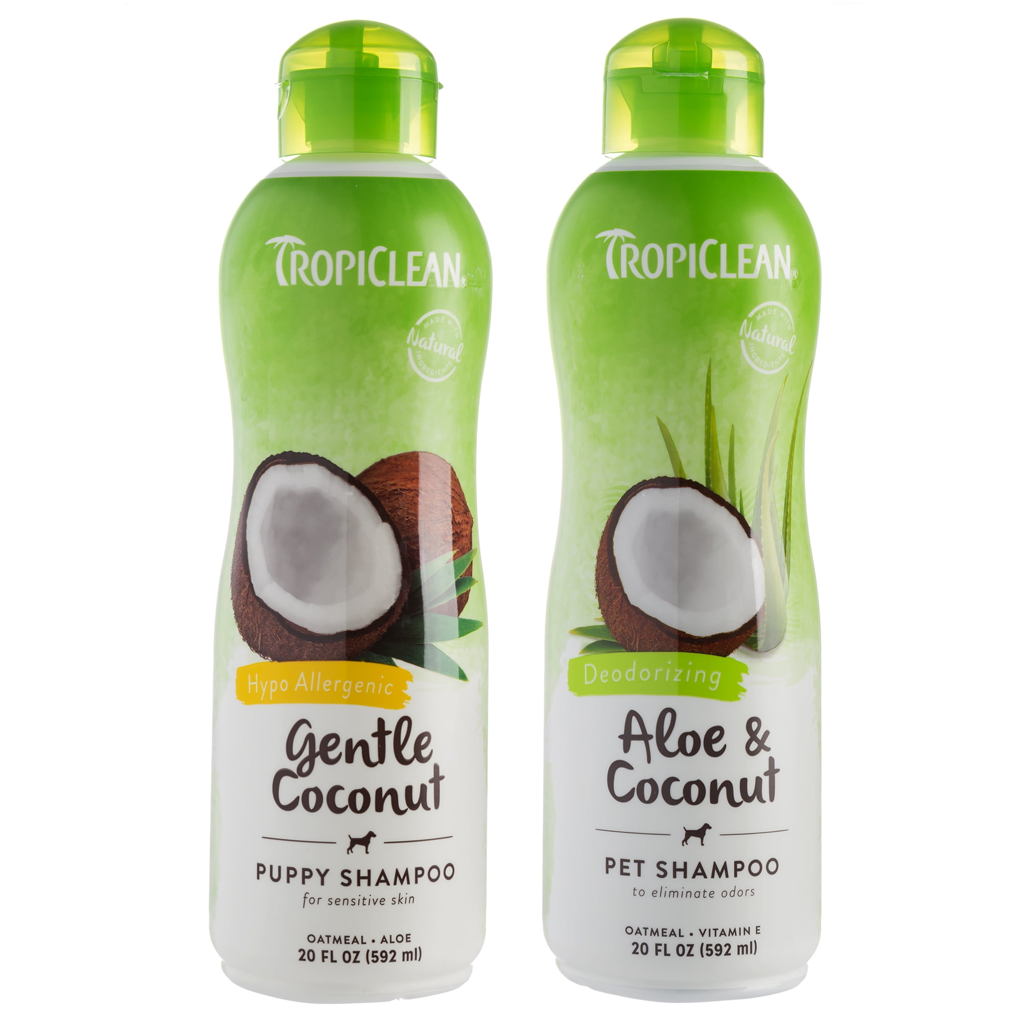 TropiClean Deodorizing Aloe & Coconut Pet Shampoo and Hypo Allergenic