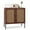 Walnut, variant on Costway Rattan Buffet Sideboard  Cabinet Cupboard with Adjustable Shelf Walnut