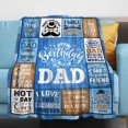 thumbnail image 2 of Dad Birthday Gifts Ideas, Happy Birthday Gifts for Dad, Mens Birthday Gifts for Dad Father, Unique Dad Birthday Gifts from Daughter Son, Dad Birthday Decoration, Dad Birthday Blanket 60"X 50", 2 of 5