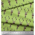 thumbnail image 2 of Soimoi Green Cotton Duck Fabric Wreath Floral Fabric Prints By Yard 44 Inch Wide, 2 of 3