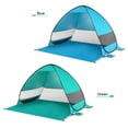 thumbnail image 3 of YAHHU Automatic Pop Up Beach Tent, UPF 50+ Portable Sun Shelter for 2-3 Persons, 78.7 in / 200 cm Lightweight Cabana Canopy with Storage Bag for Camping Fishing Hiking, Blue, 3 of 6