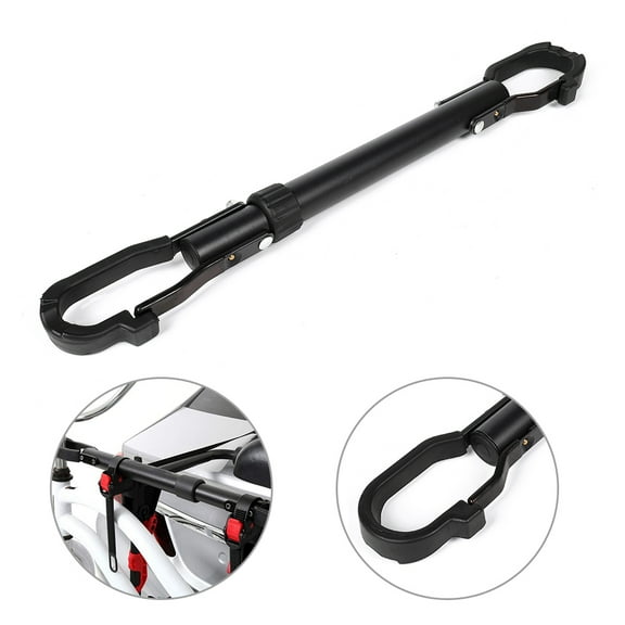 SCITOO Adjustable Adapter for Bike Deluxe Bike Top Frame Cross Bar Bicycle Telescopic Adaptor - Black