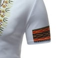 thumbnail image 4 of Birdeem T-Shirt à Manches Courtes Col en V Imprimé Style Ethnique Décontracté pour Hommes, 4 of 6