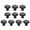 Black-S, variant on 10Pcs Drawer Pulls Stainless Steel Dressers Knob Cupboard Handle Modern Furniture Handle Round Bedside Cabinet Pull