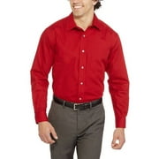 Big Men's Long Sleeve Poplin Dress Shirt