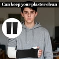 thumbnail image 4 of 4PCS Arm Cast Cover Sleeves to Cover Arms Removable Washable Wrist Elbow Protection Cover Elastic Short Cast Covers Protector for Shower/Bath Protection (Black), 4 of 5