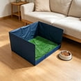 thumbnail image 4 of Portable Pet Grass Pee Pad with High Wall and AntiSlip Base For Indoor Outdoor Dog Training Easy, 4 of 11