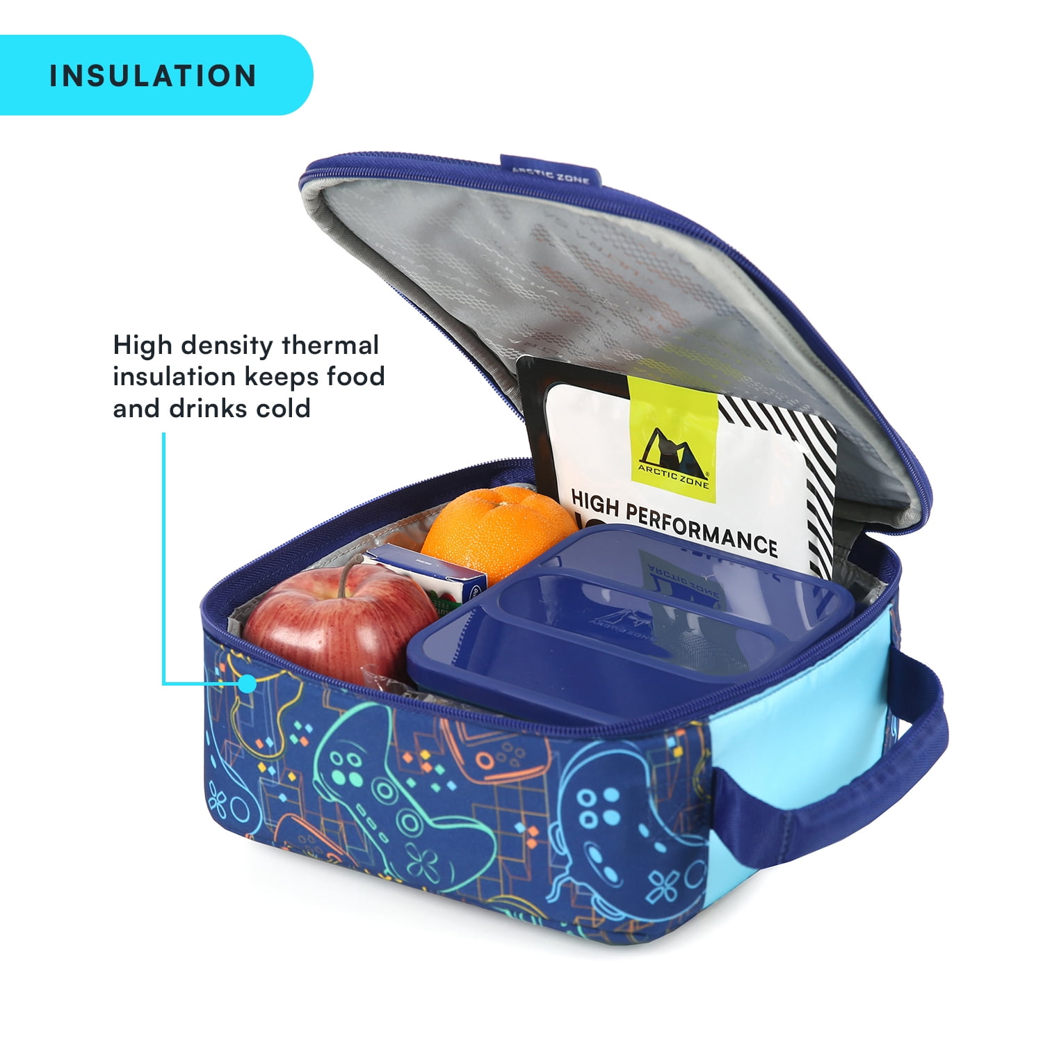 Arctic Zone Combo Lunch Box, Electric Controller, Includes Food Container, Water Bottle, and Ice Pack