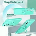 thumbnail image 5 of ELEHOLD for Samsung Galaxy S24 Ultra Ring Case,Rugged Protective Case with Ring Holder Kickstand Support Magnetic Car Mount Holder Military Grade Shockproof Cover for Samsung S24 Ultra,Mint, 5 of 6