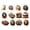 A, variant on 2D Retro Easter Egg And Wooden Decorations
