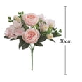 thumbnail image 5 of Yirtree Artificial Flowers, Fake Peony Silk Hydrangea Flower Bouquet Fall Rose Flowers Centerpieces for Decoration, Fall Flowers Wedding Bouquets for Party Home Decor, 5 of 7