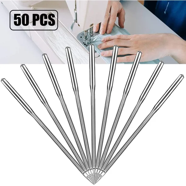 Sewing Machine Needles, 50 Count Sewing Needles, Embroidery Machine Needles, Universal Regular