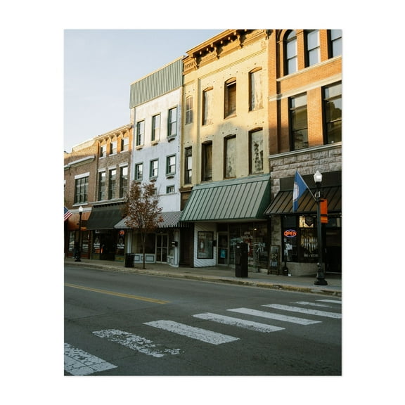 Bristol Street Scene - Bristol Virginia Photography Unframed Wall Art Print 8 x 10 inches