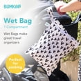 thumbnail image 2 of Bumkins Bolsa húmeda impermeable para bebé, viajes, traje de baño, pañales de tela, piezas de bomba, piscina, ropa de gimnasio, artículos de tocador, correa para cochecito, guardería, bolsa reutilizab, 2 of 5