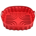 thumbnail image 2 of Hesroicy Non-Stick, Waterproof, Reusable Silicone Baking Pan Liner for Frying, Grilling, and Baking, Square-Shaped Kitchen Accessory, 2 of 8