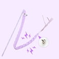 thumbnail image 3 of Interactive Cat Wand String, Cat Teaser Toy with Cute Shape and Vivid Color, Cat Kitten Exercise Cat Stick Toy GRAY, 3 of 5