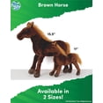 thumbnail image 2 of Real Planet 11" Brown Horse Realistic Stuffed Animal, Cute Zoo Animals Plush Toy & STEM Learning Gift for Birthday Boys & Girls, 2 of 5