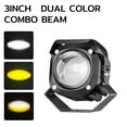 thumbnail image 1 of Auxiliary Motorcycle LED Headlight White Yellow Light Projector Lens Front Lamp Driving Lights for Electric Off~road Fog Light, 1 of 1